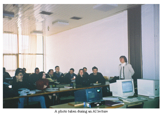 Text Box:  
A photo taken during an AI lecture

